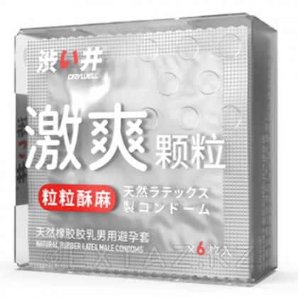 Drywell күшейтілген ынталандыруға арналған текстуралық нүктелі презервативтер 6 дана от sex shop Extaz фото 2