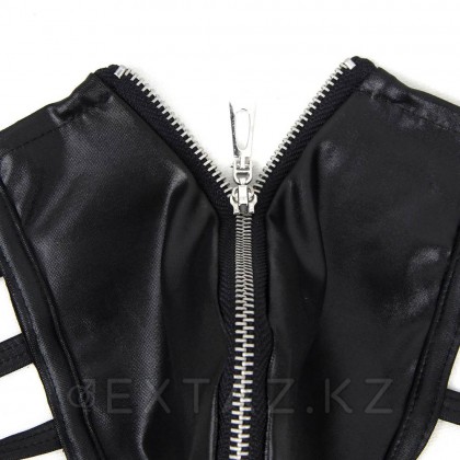 Кожаные мужские стринги Ohyeah Zipper Black, на молнии со стрепами, M - extaz.kz фото 4 Ohyeah Zipper Black былғары ерлер жіптері, найзағаймен, M от sex shop Extaz фото 4