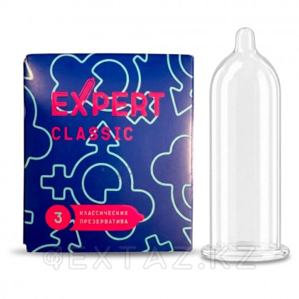 EXPERT classic презервативтері № 3 (классикалық), 3 дана. от sex shop Extaz
