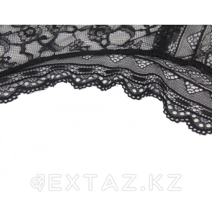 Бразилиялық Floral Lace қара Трусики (M-L өлшемі) от sex shop Extaz фото 9