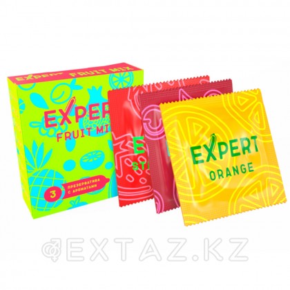 EXPERT Fruit Mix презервативтері, жеміс хош иістендірілген, 3 дана от sex shop Extaz фото 3