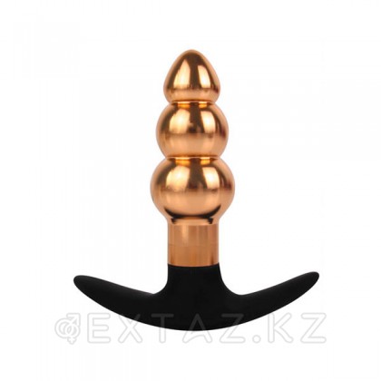 Анальный плаг с ручкой, золотой, вес 100гр. от sex shop Extaz фото 2