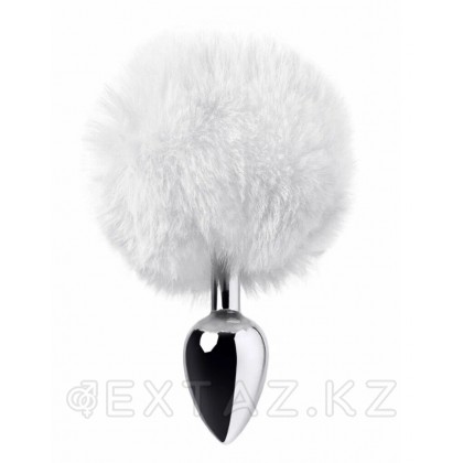 Жасанды құйрықты анальды тығын (ақ) от sex shop Extaz фото 3