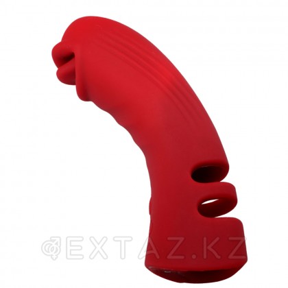 Қосымша ынталандырумен саусаққа арналған силикон вибраторы от sex shop Extaz фото 11