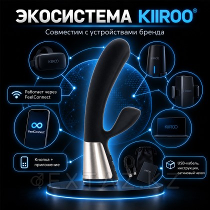 KIIROO ' s ohmibod Fuse Қос стимуляцияланған Вибратор (қара) от sex shop Extaz фото 16
