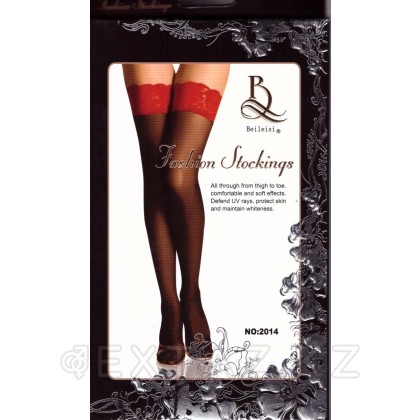 Чулки Beileisi с кружевной манжетой (XS-L) от sex shop Extaz фото 4