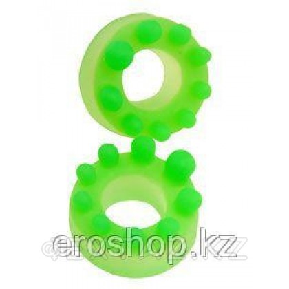 Набор эрекционных колец (2 шт.) - светятся в темноте от sex shop Extaz