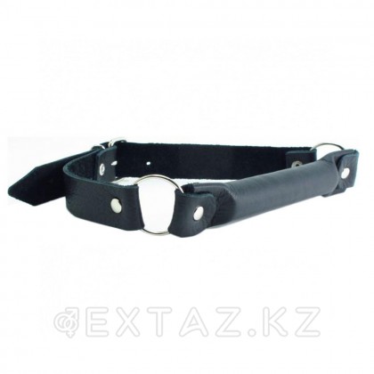 Қара былғарыдан жасалған гаг от sex shop Extaz фото 2