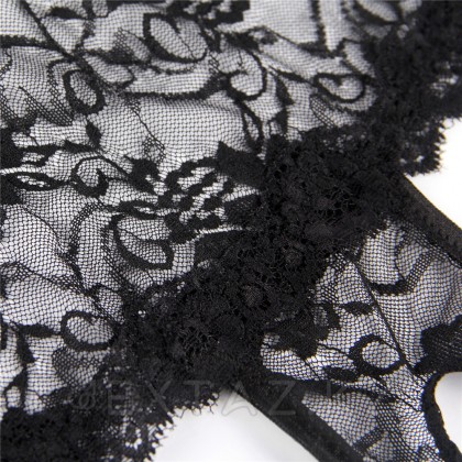 Трусики на завязках с доступом черные (XL-2XL) от sex shop Extaz фото 11