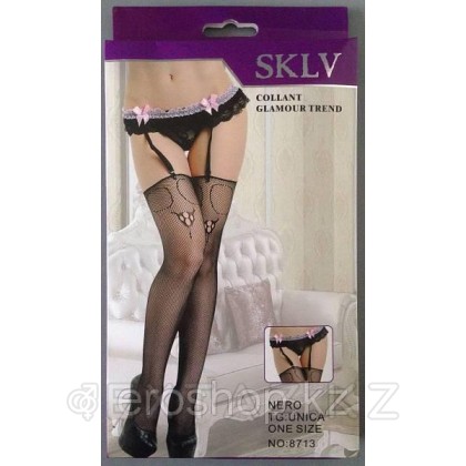 Чулки с поясом от sex shop Extaz