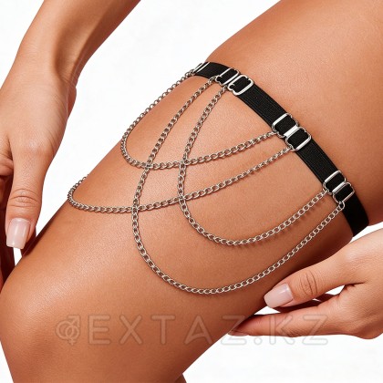 Os Black сәндік тізбекті гартер от sex shop Extaz фото 3