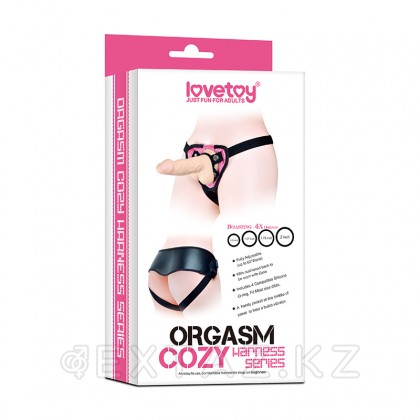 Ремень для страпона с разноразмерным креплением (Розовый) от sex shop Extaz фото 6