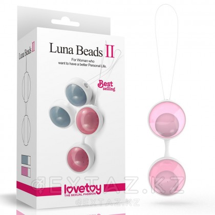 Luna beads 2 интимдік бұлшықет жаттығуларына арналған қынаптық шарлар от sex shop Extaz фото 2