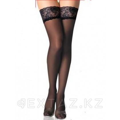 Чулки черные Black lace (XS-L) от sex shop Extaz фото 2