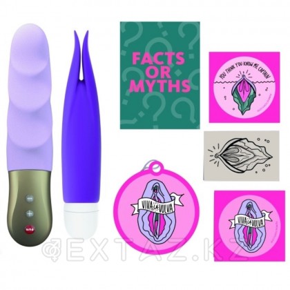 Жинақ: Пульсатор + вибратор Fun factory CLIT Kit PETITE күлгін от sex shop Extaz фото 2