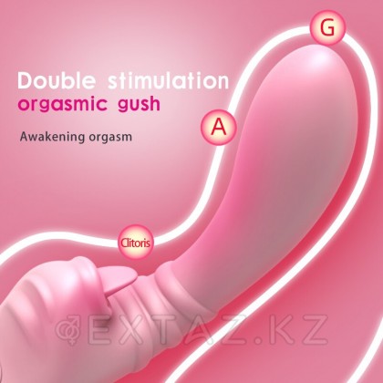 Вибратор Female dildo с клиторальной стимуляцией розовый от sex shop Extaz фото 2
