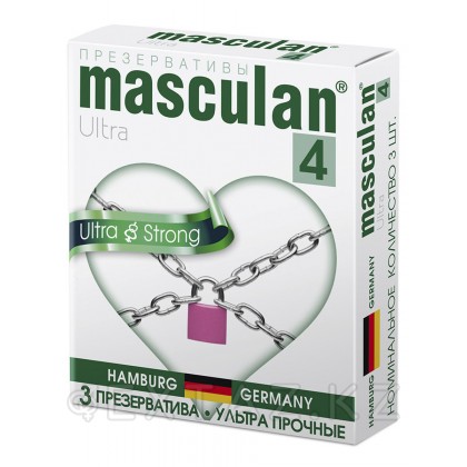 ПРЕЗЕРВАТИВЫ MASCULAN 4 ULTRA (УЛЬТРАПРОЧНЫЕ) 3 штуки от sex shop Extaz