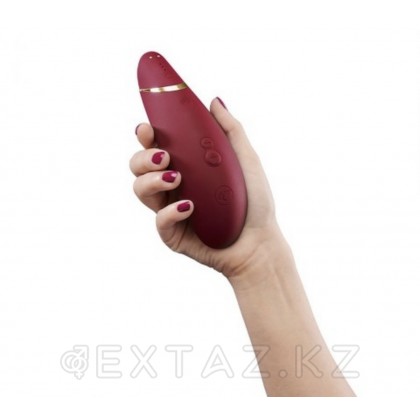Байланыссыз клиторлық стимулятор Womanizer Premium 2 Бургундия от sex shop Extaz фото 3