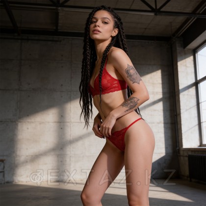 Joli Terri ринстондары бар Трусики, қызыл, ОС от sex shop Extaz фото 6