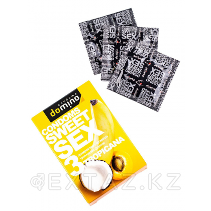 Презервативы DOMINO SWEET SEX TROPICANA 3 штуки (оральные) от sex shop Extaz фото 4