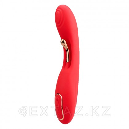 Қос стимуляциялы иілгіш вибратор, қызыл от sex shop Extaz
