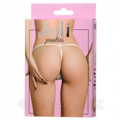 Joli Terri ринстондары бар Трусики, ақ, ОС от sex shop Extaz фото 8