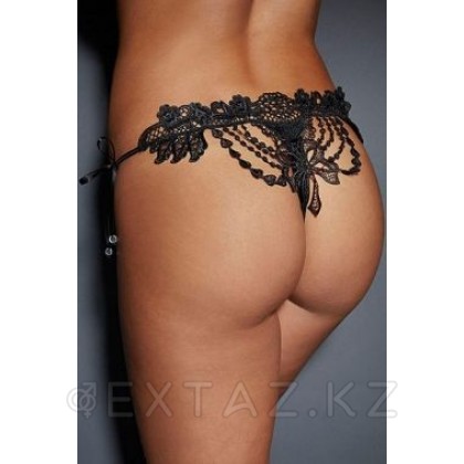 Сексуальные ажурные стринги, чёрные от sex shop Extaz