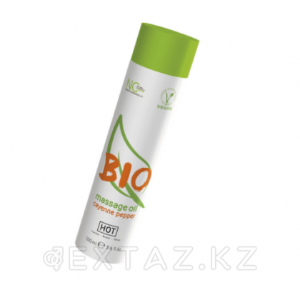 Массажное масло HOT BIO  с ароматом кайенского перца 100 мл. от sex shop Extaz фото 2