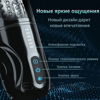Стендте үйкеліс және айналу функциясы бар автоматты мастурбатор от sex shop Extaz фото 5