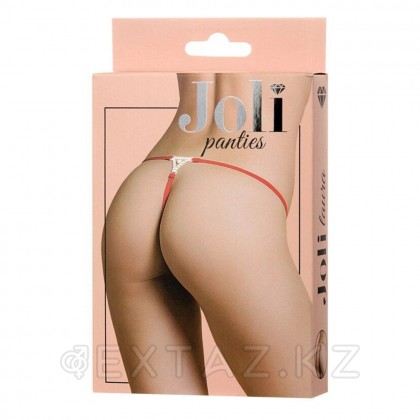 Джоли Лаура ринстондары бар Трусики, қызыл, ОС от sex shop Extaz фото 6