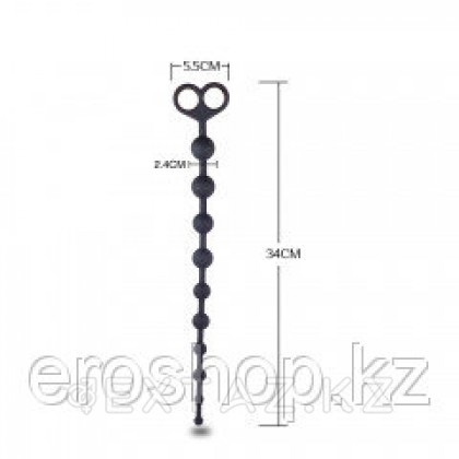 Анальная цепочка (31.Φ1.2) Черная от sex shop Extaz фото 2