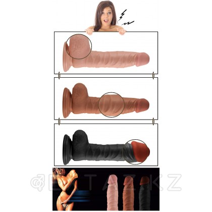 Фалоимитатор на присоске - 22 см. от sex shop Extaz фото 2