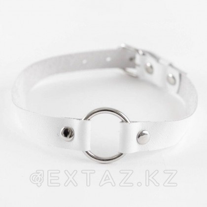 Ақ шынайы былғары шокер от sex shop Extaz