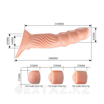 Pretty love үш ұзартқыш лайнері бар пениса қондырмасы от sex shop Extaz фото 6