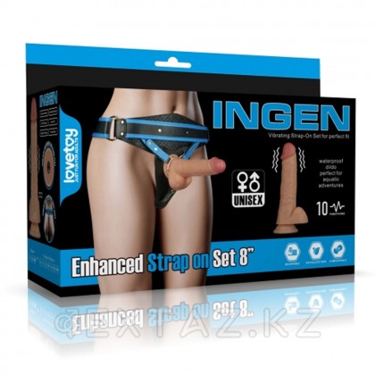 Ingen 8 діріл жолағы (белбеу+дилдо) L / XL/2XL от sex shop Extaz фото 4