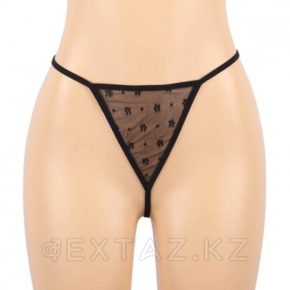 Кожаное платье со шнуровкой и юбкой-воланом Ohyeah +стринги, XL-2XL - extaz.kz фото 7 Ohyeah шулы юбкасы бар былғары көйлек + жіптер, XL-2XL от sex shop Extaz фото 7