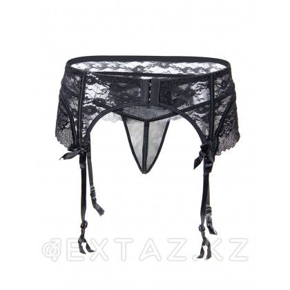 Black Sexy Lace шілтерлі шұлық белбеуі (3XL) от sex shop Extaz фото 2