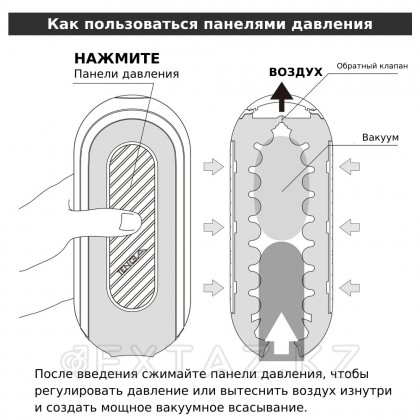 Тербелісі бар Tenga Flip Zero Gravity мастурбаторы, қара от sex shop Extaz фото 5