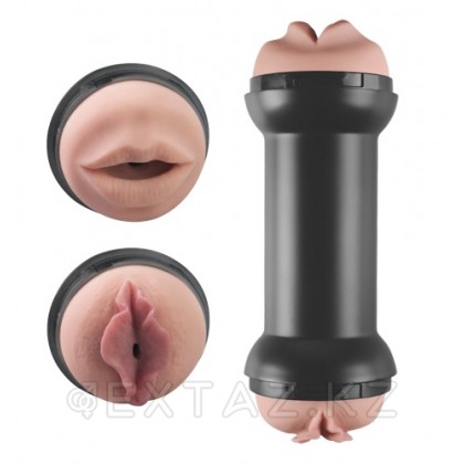 Двусторонний мастурбатор (Вагина + Ротик) от sex shop Extaz фото 3