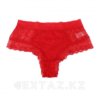 Бразилиялық Floral Lace трусикасы қызыл (өлшемі XL-2XL) от sex shop Extaz фото 4