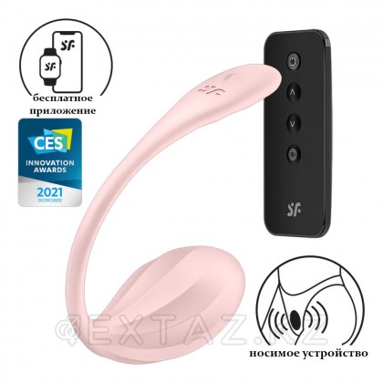 Satisfyer Ribbed Petal діріл жұмыртқасы (Connect App) қызғылт от sex shop Extaz фото 4