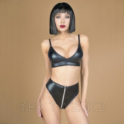 Жинақ: le frivole my Shadow, wet look, L-XL сыдырма көкірекше және трусики от sex shop Extaz