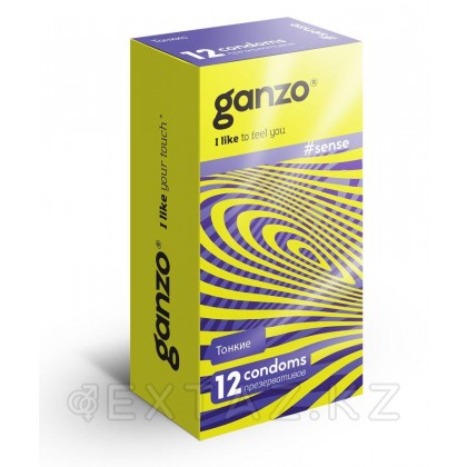Презервативы Ganzo sense 12 шт, тонкие от sex shop Extaz