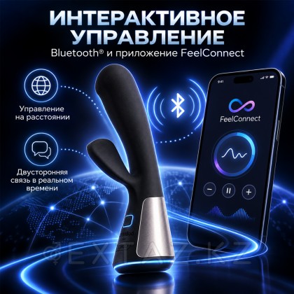 KIIROO ' s ohmibod Fuse Қос стимуляцияланған Вибратор (қара) от sex shop Extaz фото 14