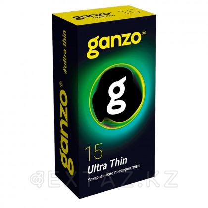 Ganzo Ultra Thin презервативтері, ультра жұқа, 15 дана от sex shop Extaz