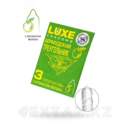 Luxe презервативтері Бермуд үшбұрышы (алма), тегіс, 3 дана. от sex shop Extaz фото 2