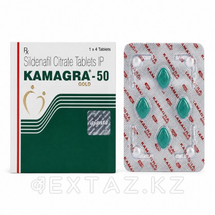 Kamagra 50 mg потенциалын күшейтуге арналған Препарат (4 қойынды.) от sex shop Extaz