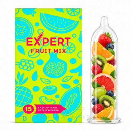 EXPERT Fruit Mix презервативтері, жеміс хош иістендірілген, 15 дана от sex shop Extaz