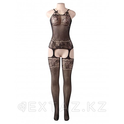 Боди-сетка черная с чулками (размер М) от sex shop Extaz фото 7