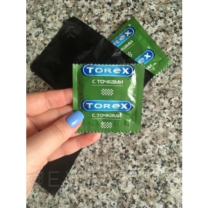 Нүктелері бар презервативтер-TOREX 3 дана. от sex shop Extaz фото 2